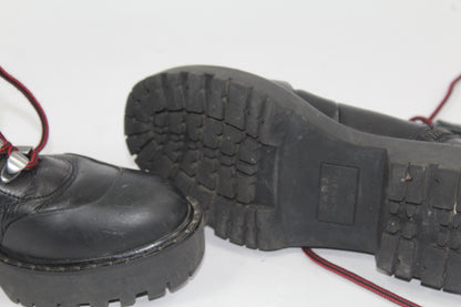 Women's Zara Black Combat Boots UK Size 36