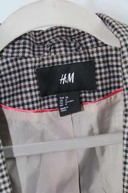 Women's Black/White HM Blazer Size 8