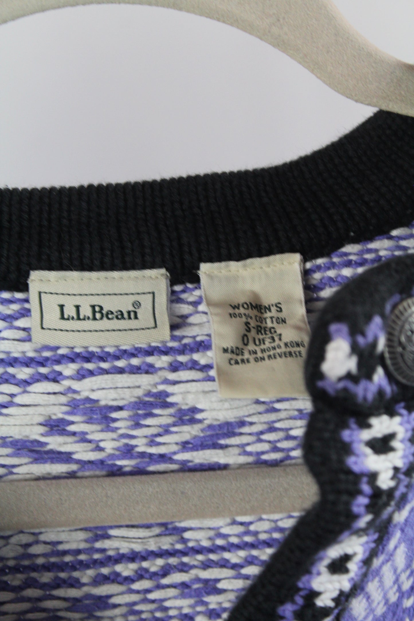 Women's Vintage LL Bean Blue Sweater Size Small