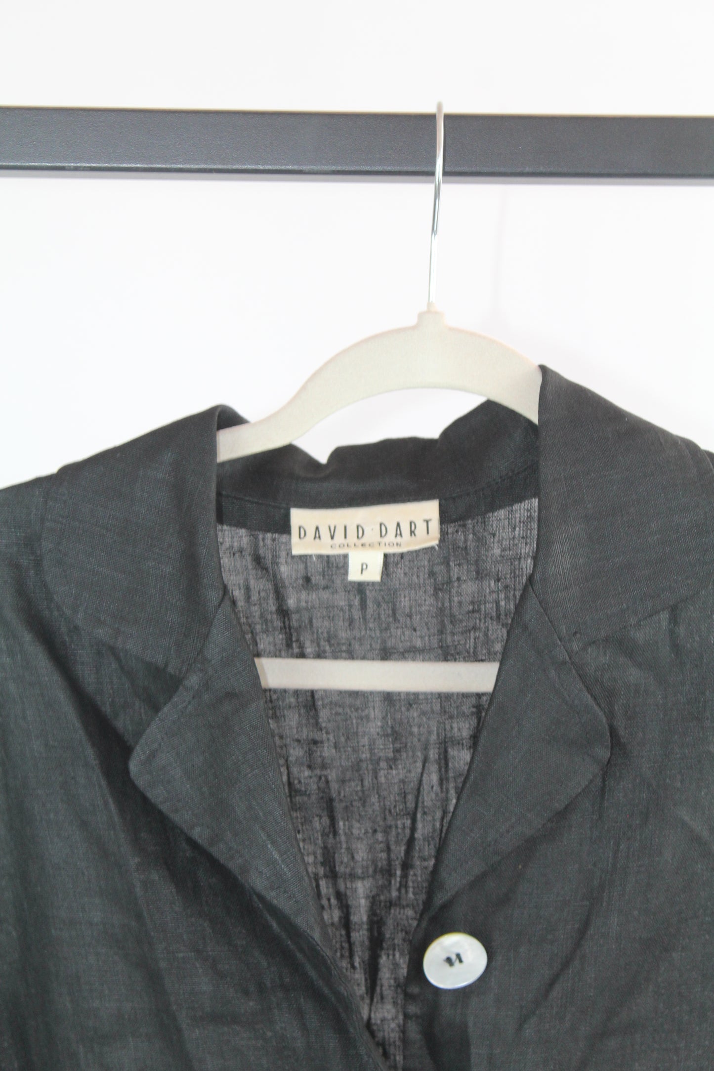 Women's Vintage David Bart Petite Black Long Sleeve