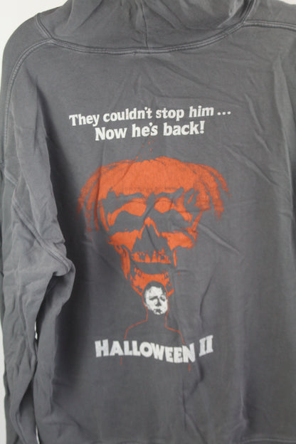 Women's Grey Halloween Hoodie Size Large