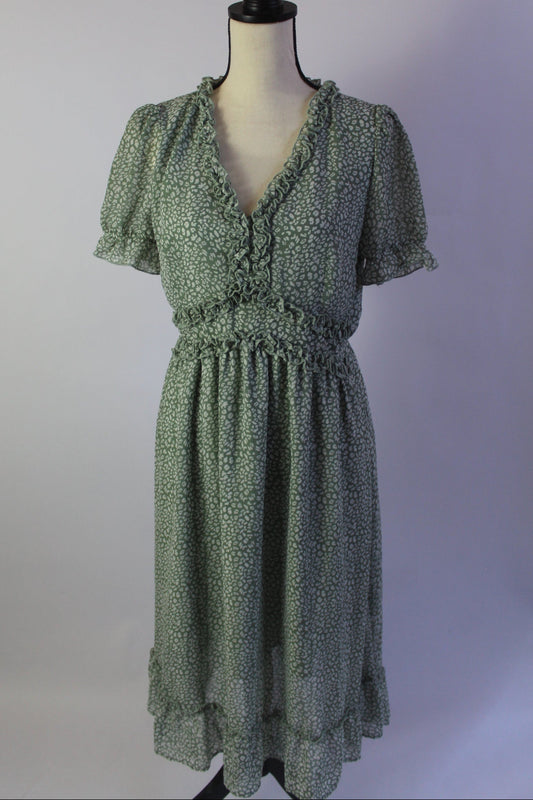 Floral Print Maxi Dress Size Medium