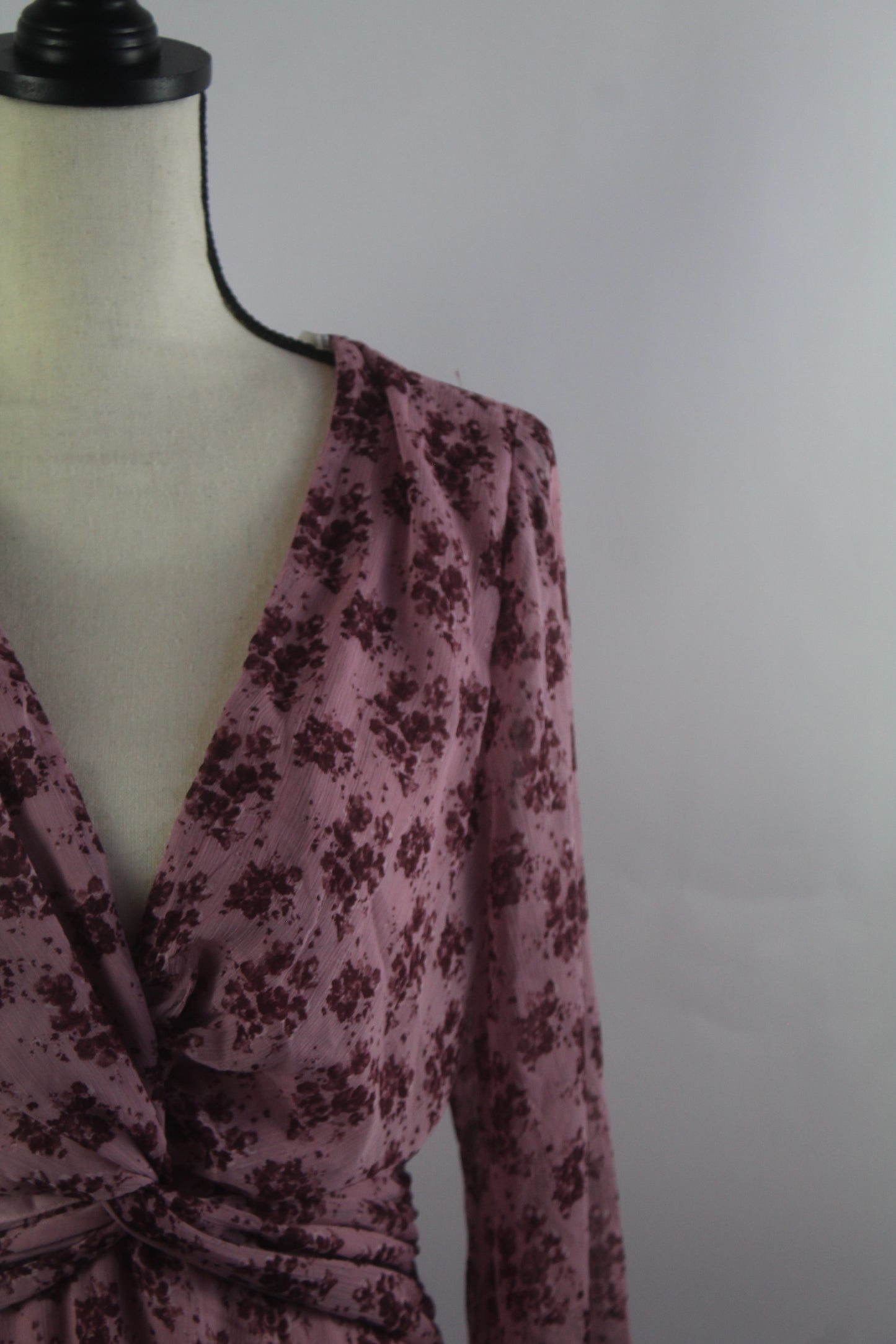 Women's Purple Floral Mini Dress Size Medium