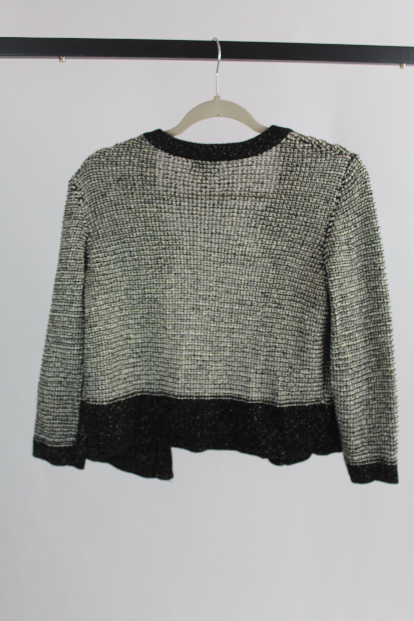 Apt 9 Black and White Cardigan Size Medium