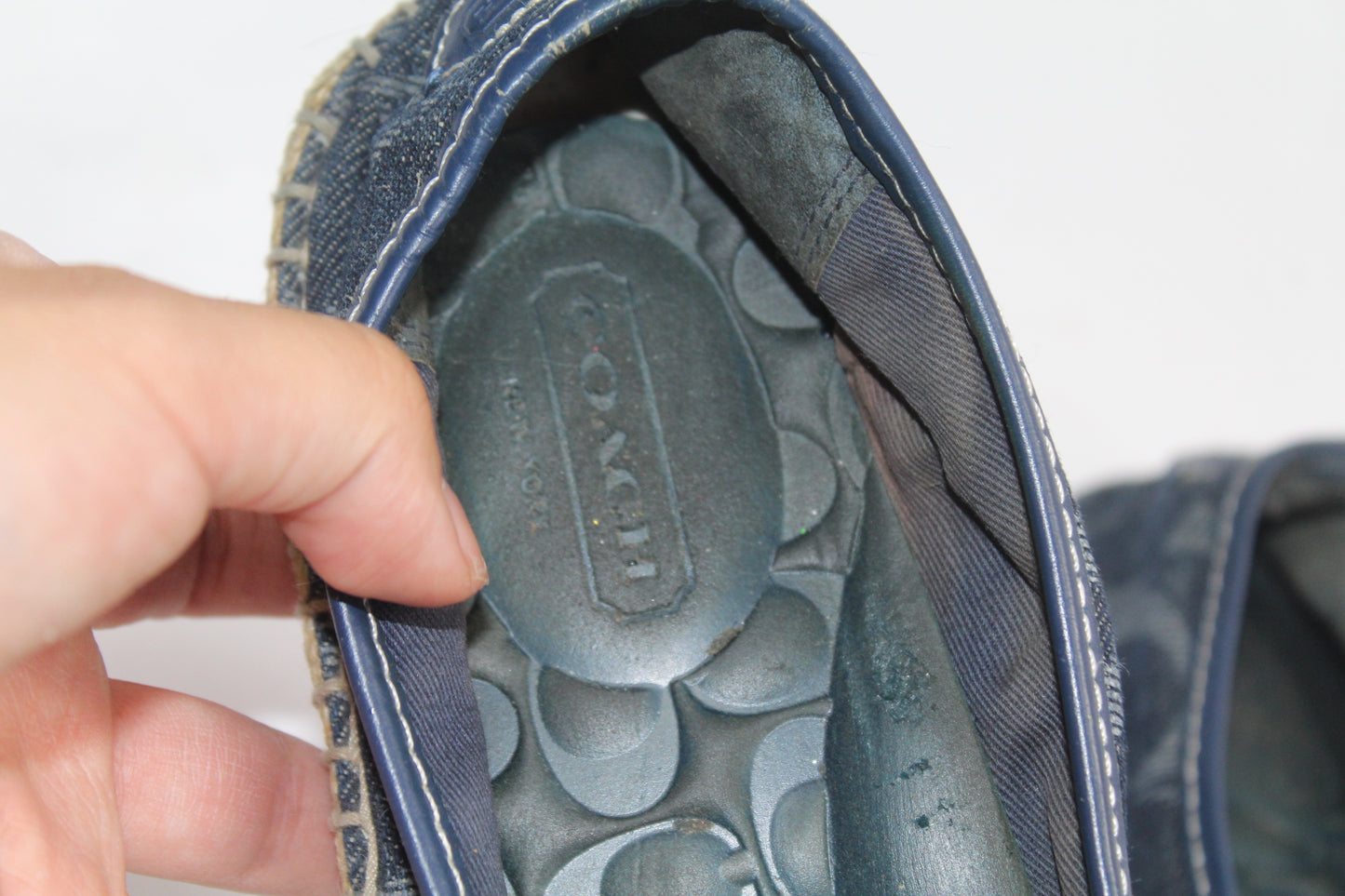 Women's Blue Coach Shoes Size 7