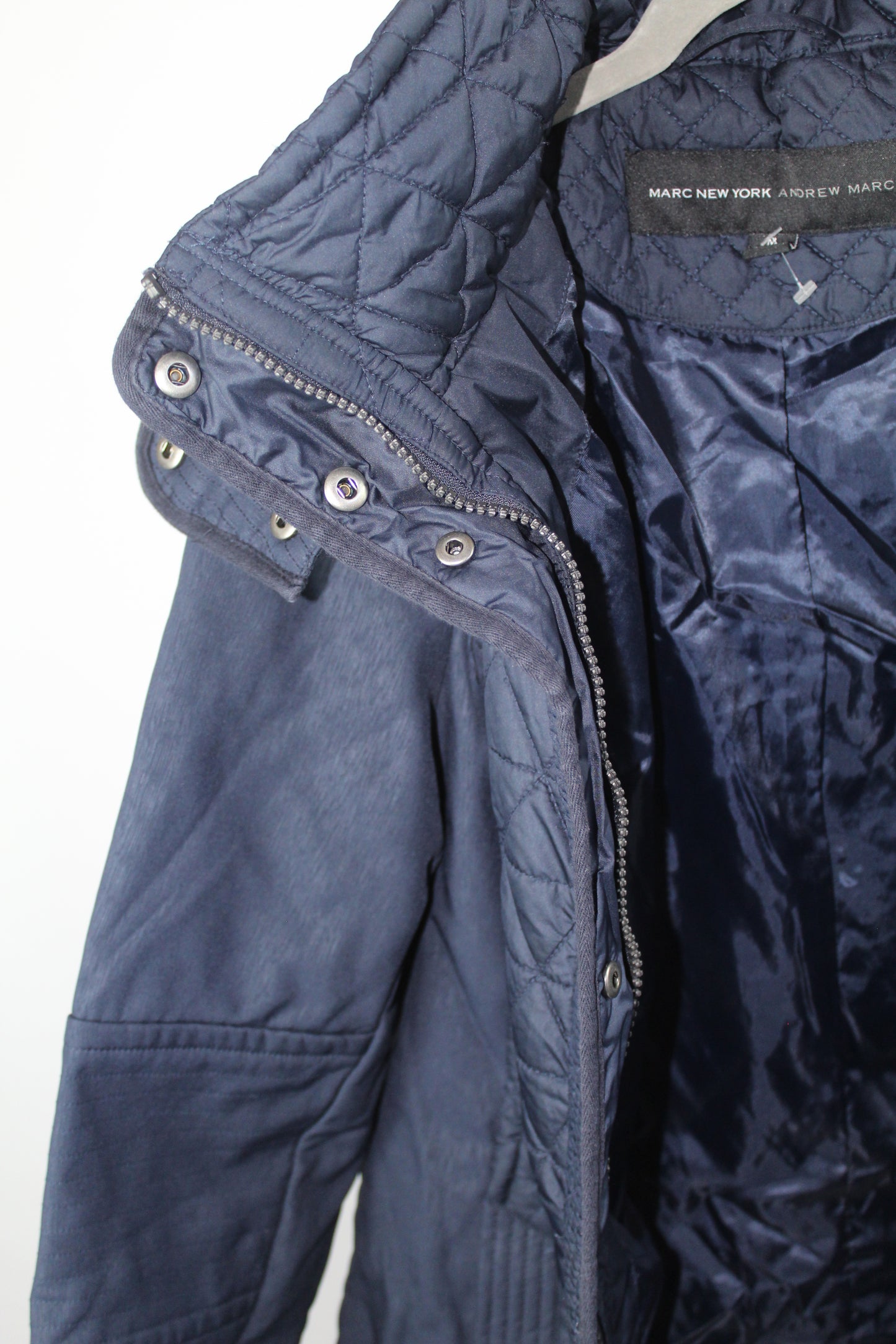 Women's Blue Puffer Jacket Marc Jacobs Size Medium