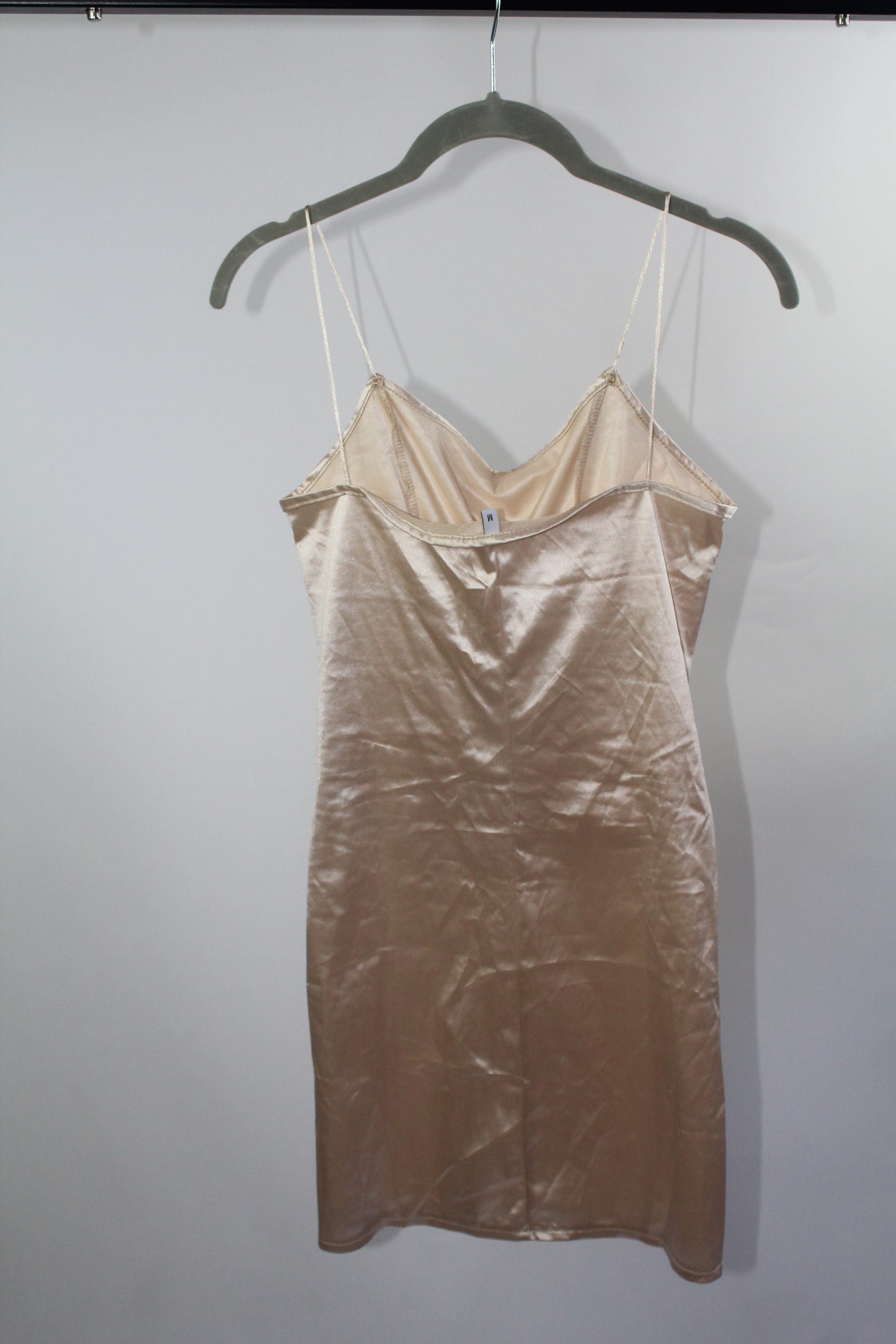 Silk Cream Women's Mini Dress Size Medium