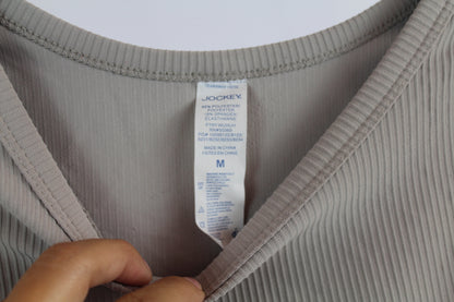 Women's Athletic Jockey Tan Top Size Medium