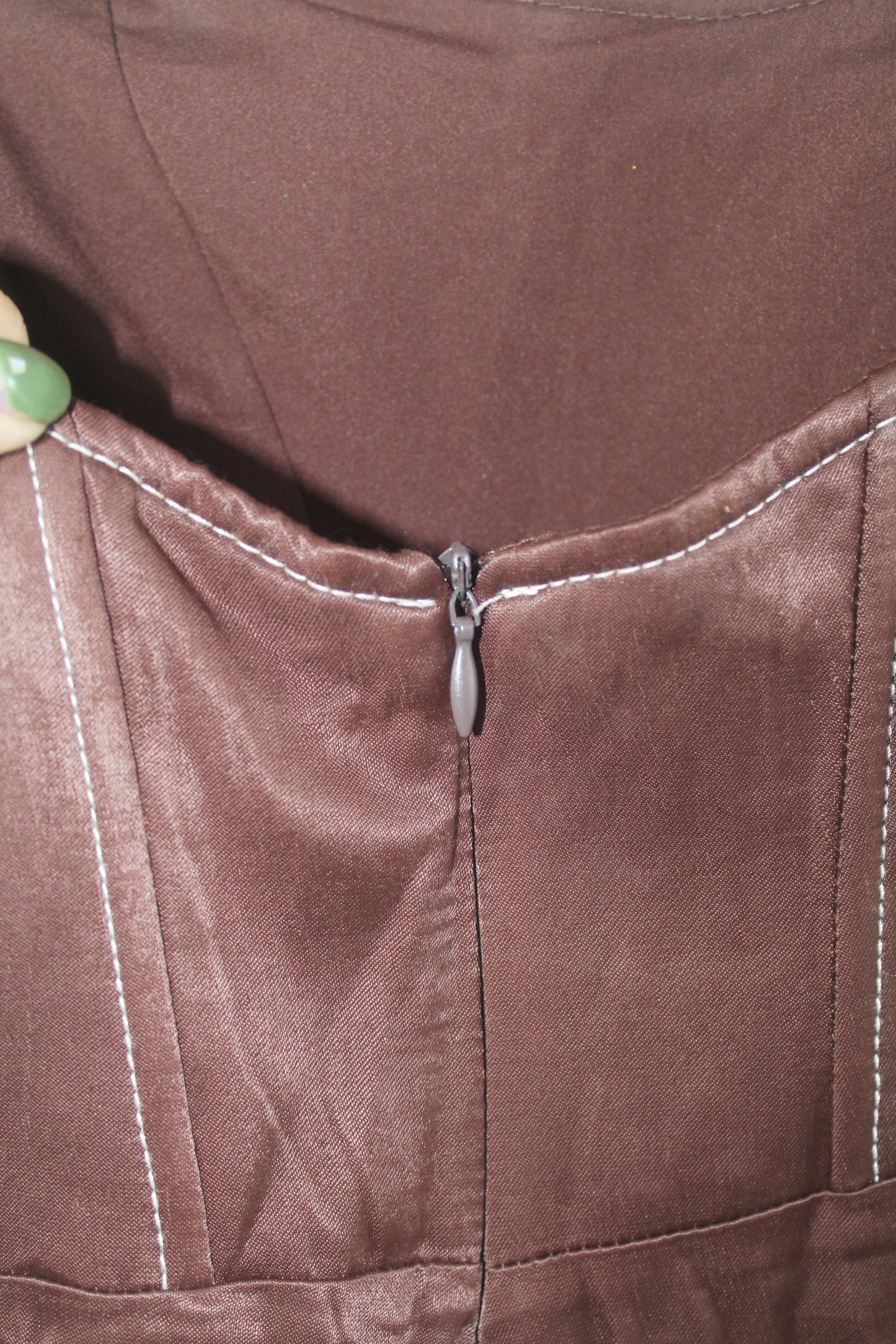 Zara Silk Brown Mini Dress New With Tags Size XS