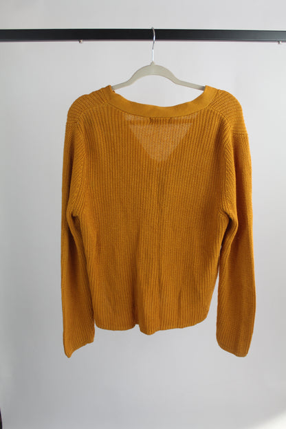 Women's Yellow Forever 21 Knit Sweater Size 1x