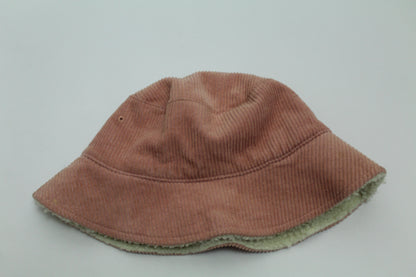 Women’s Mickey Mouse Pink Corduroy Reversible Sherpa Bucket Hat – One Size