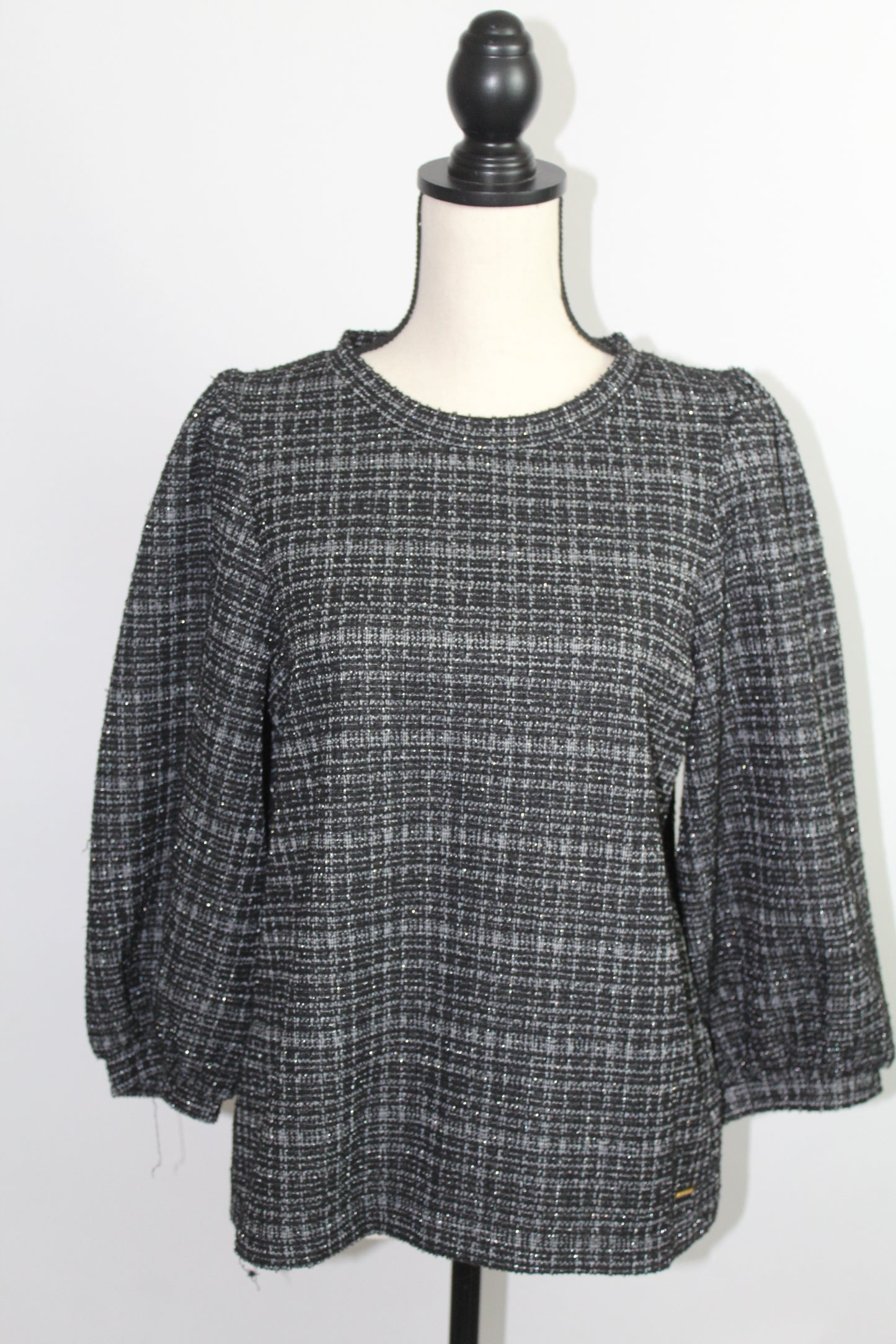 Anne Klein Women’s Textured Grey Jacket – Size M