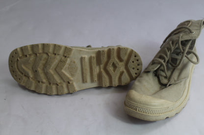 Unisex Palladium Earth Collection Light Green Combat Outdoor Boot U.S. Size W 7.5, M 6