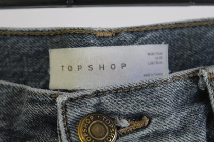 TopShop Denim Straight Cut Loose Fit Size W28 L32