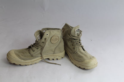 Unisex Palladium Earth Collection Light Green Combat Outdoor Boot U.S. Size W 7.5, M 6