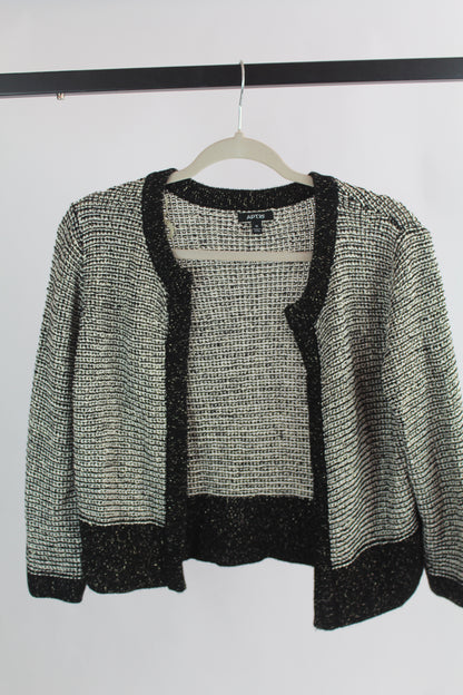 Apt 9 Black and White Cardigan Size Medium