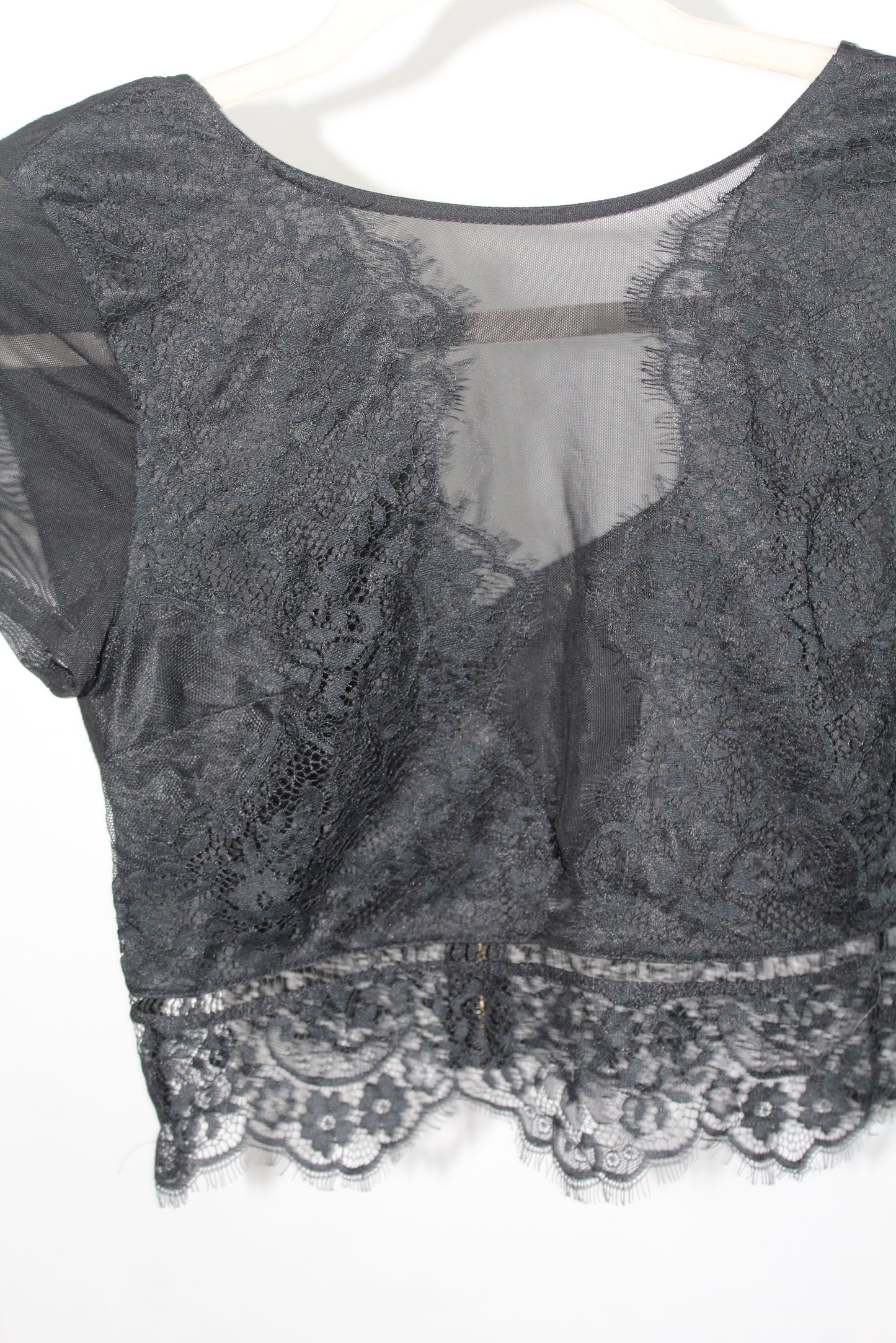 Women's Express Black Crop Top Size XS