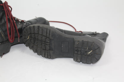 Women's Zara Black Combat Boots UK Size 36