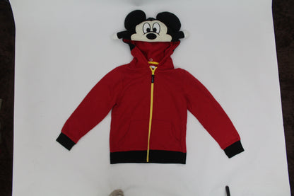 Kids’ Hoodsbee Mickey Mouse Red Plush Hoodie – Size Large (7/8)