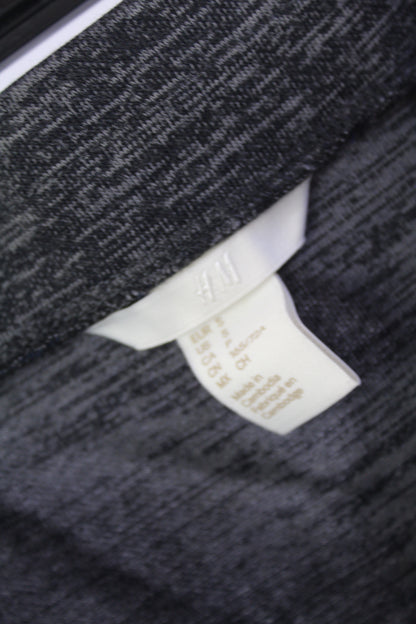 H&M Stretch Grey Pencil Skirt w/Open Slit Women's Size Small