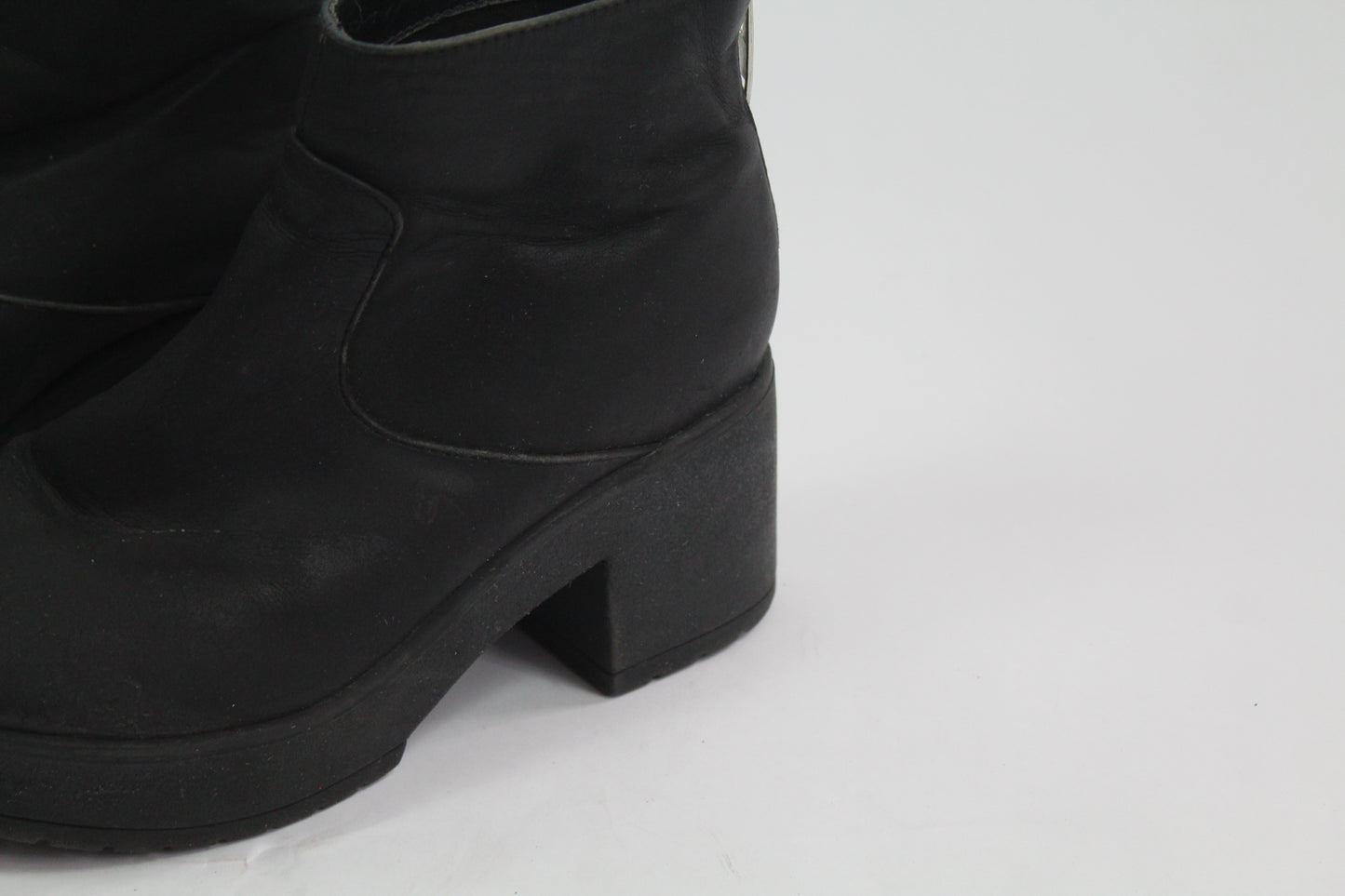 Women's Asos Black Chunk Booties Size 4