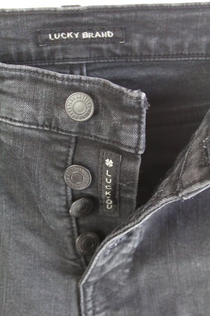 Lucky Brand Stretch Black BootCut Dark Wash Denim Size 6