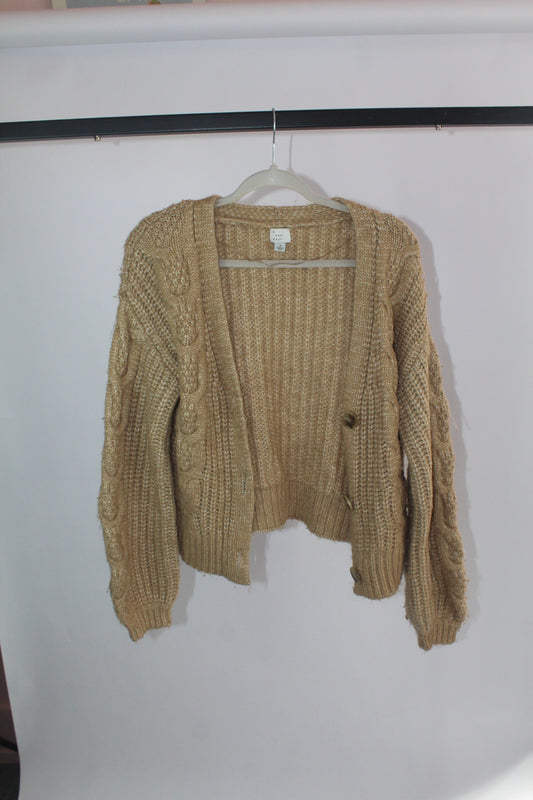 Women's A New Day Brown Knit Cardigan Size Small