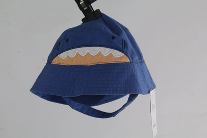Boys Baby Blue Shark Bucket Hat 12-18M