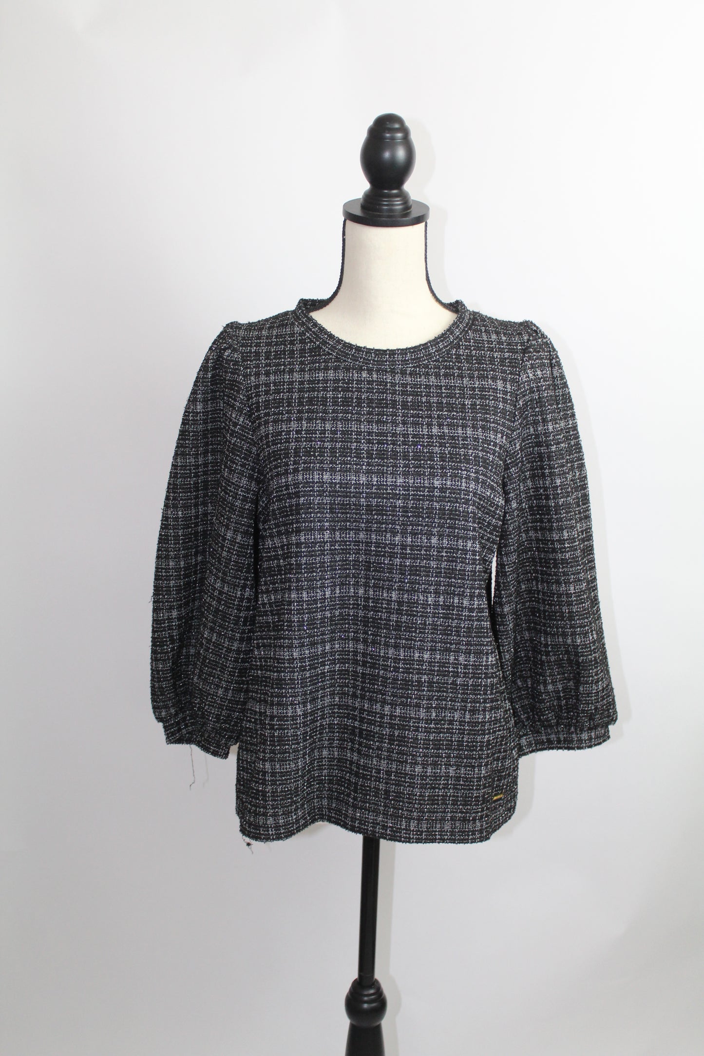 Anne Klein Women’s Textured Grey Jacket – Size M