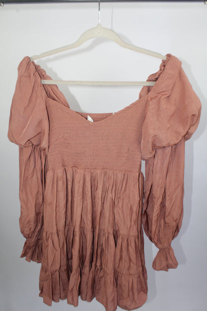 Women's Mustard Seed Skort Dress Salmon Pink Size Medium