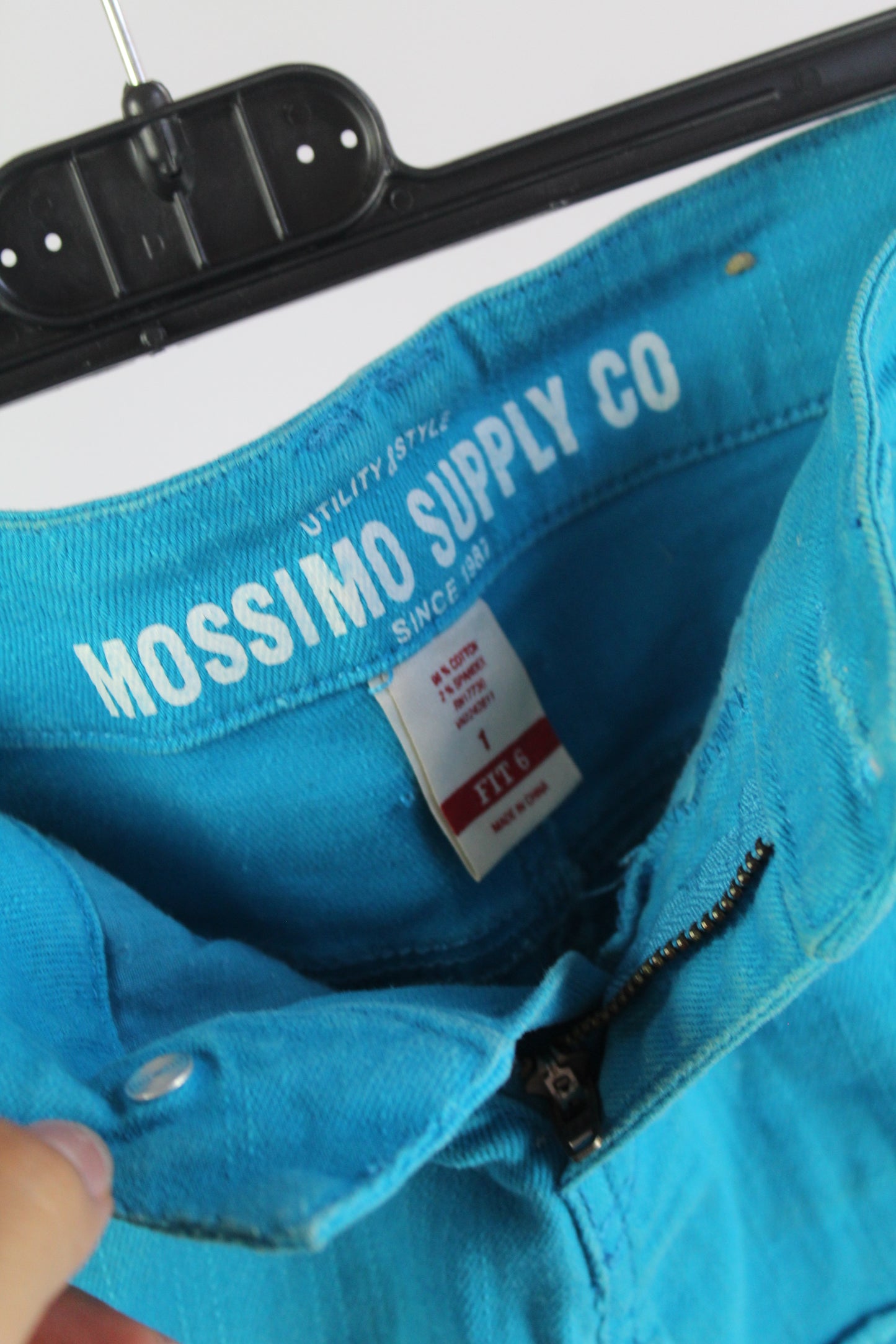 Y2K Mossimo Supply Co Teal Mini Shorts Women's Size 1