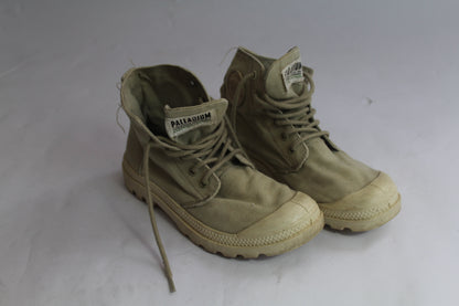 Unisex Palladium Earth Collection Light Green Combat Outdoor Boot U.S. Size W 7.5, M 6