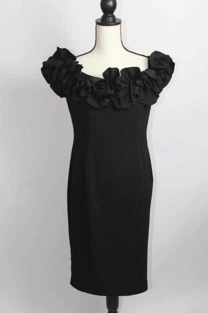 Women’s Calvin Klein Classic Black Sleeveless Dress – Size 6