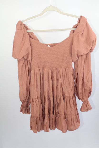 Women's Mustard Seed Skort Dress Salmon Pink Size Medium