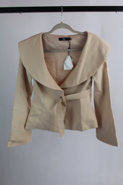 Women's Missguided Tan Blazer Size 0 - NWT