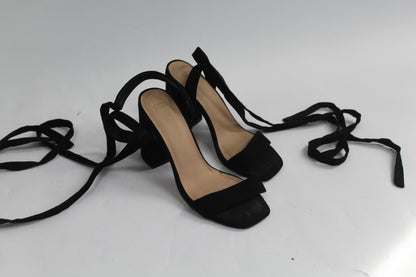 Women's Asos Black Strap Heels Size 4