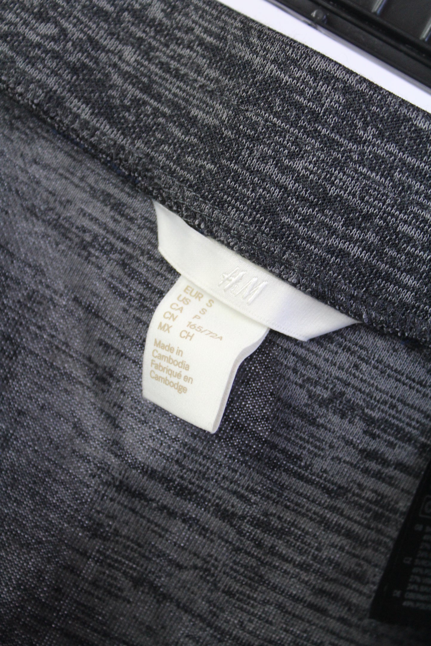 H&M Stretch Grey Pencil Skirt w/Open Slit Women's Size Small