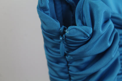 Zara Silk Blue Women's Mini Dress Size Small