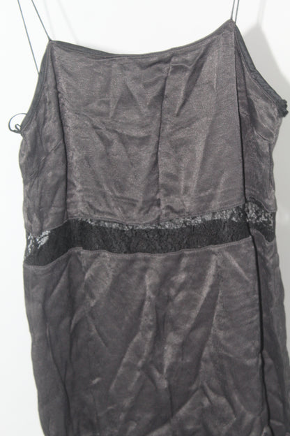Zara Trafaluc Collection Black Satin Mini Dress Size XS