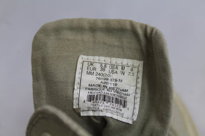 Unisex Palladium Earth Collection Light Green Combat Outdoor Boot U.S. Size W 7.5, M 6