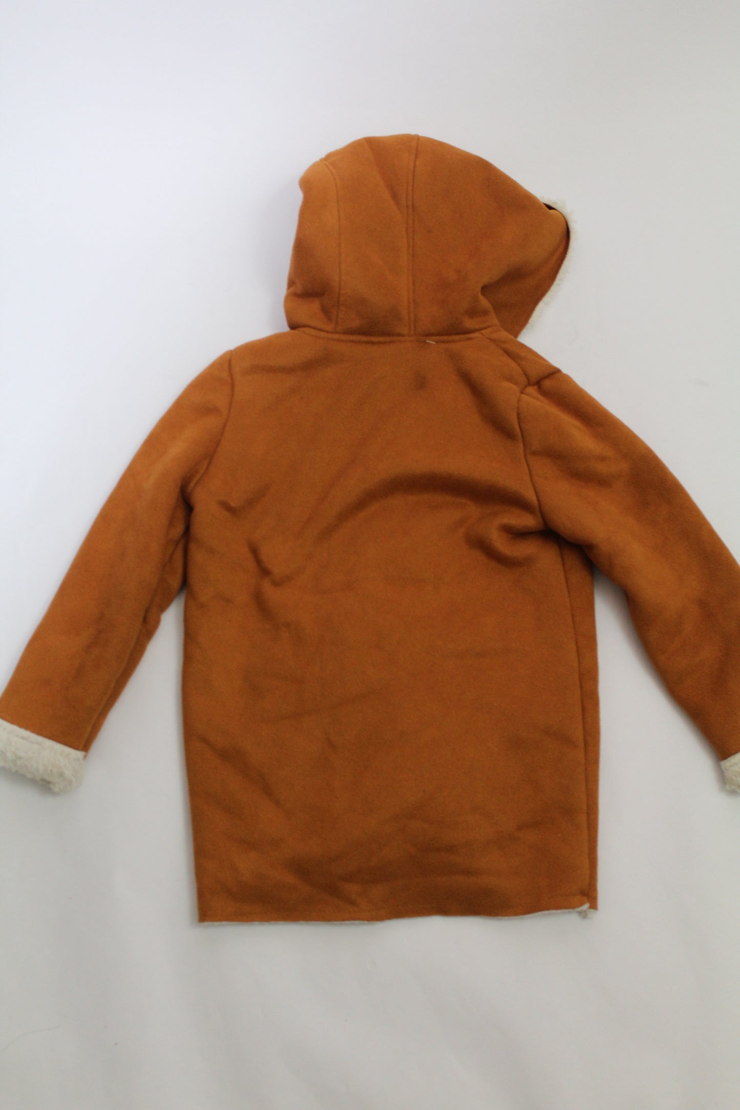 Girls SHEIN White Faux Fur Zip Jacket – Size 1X