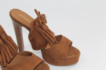 Women's Brown Suede Heels Size 37