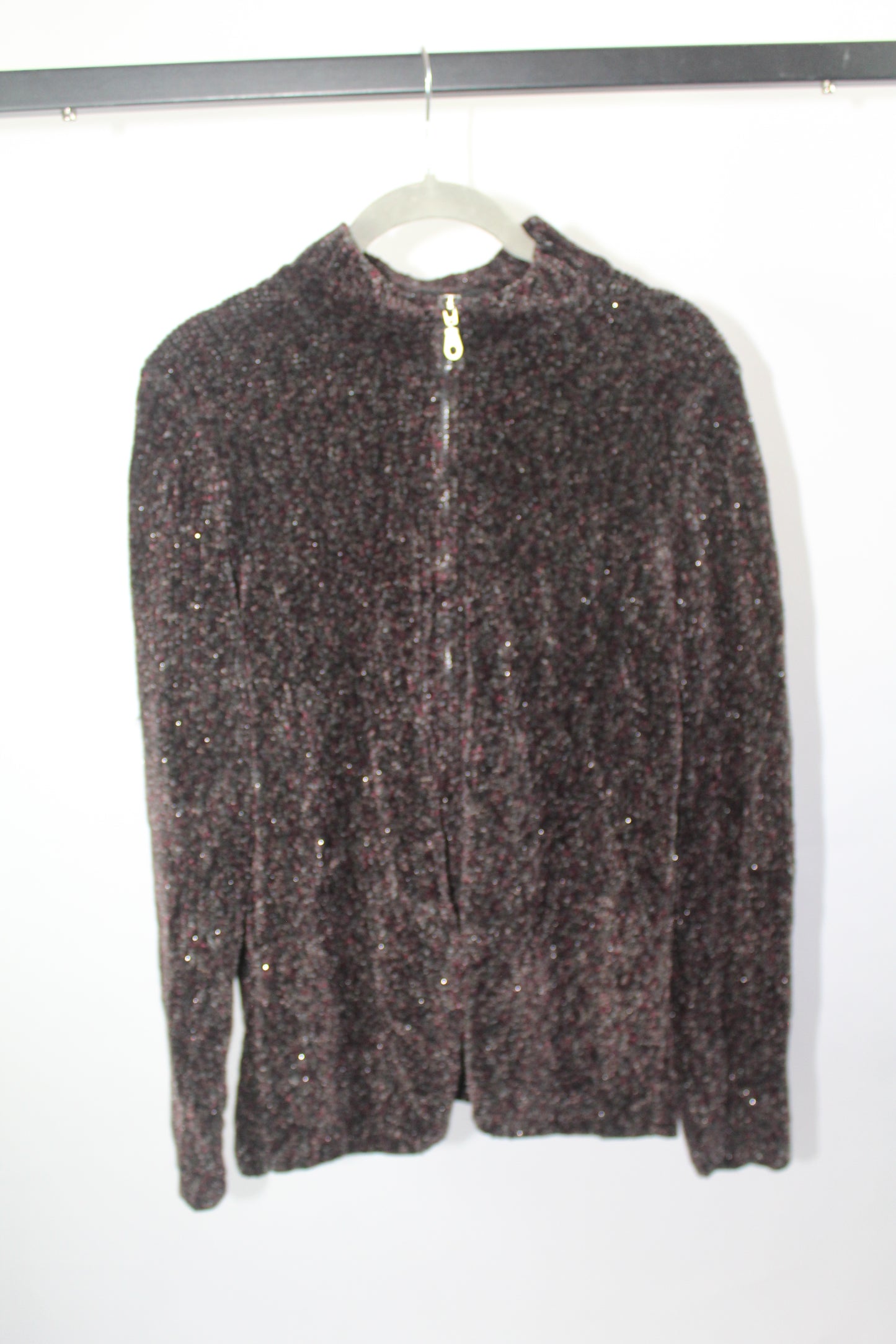 Vintage Zip-Up Sweater Size XL