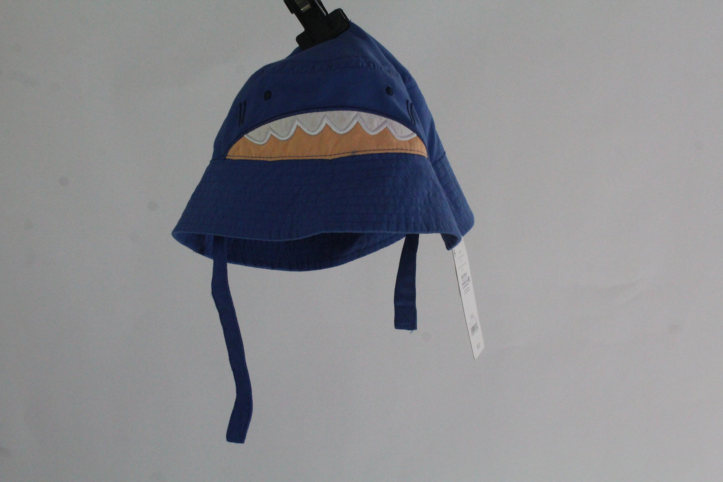 Boys Baby Blue Shark Bucket Hat 12-18M