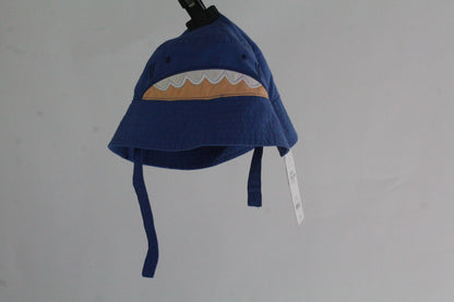 Boys Baby Blue Shark Bucket Hat 12-18M