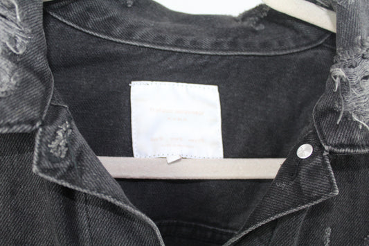 Women's Zara Trafaluc Denim Distressed Jacket Size Small