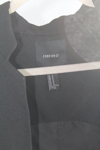 Women's Black F21 Sleeveless Blazer Size Medium