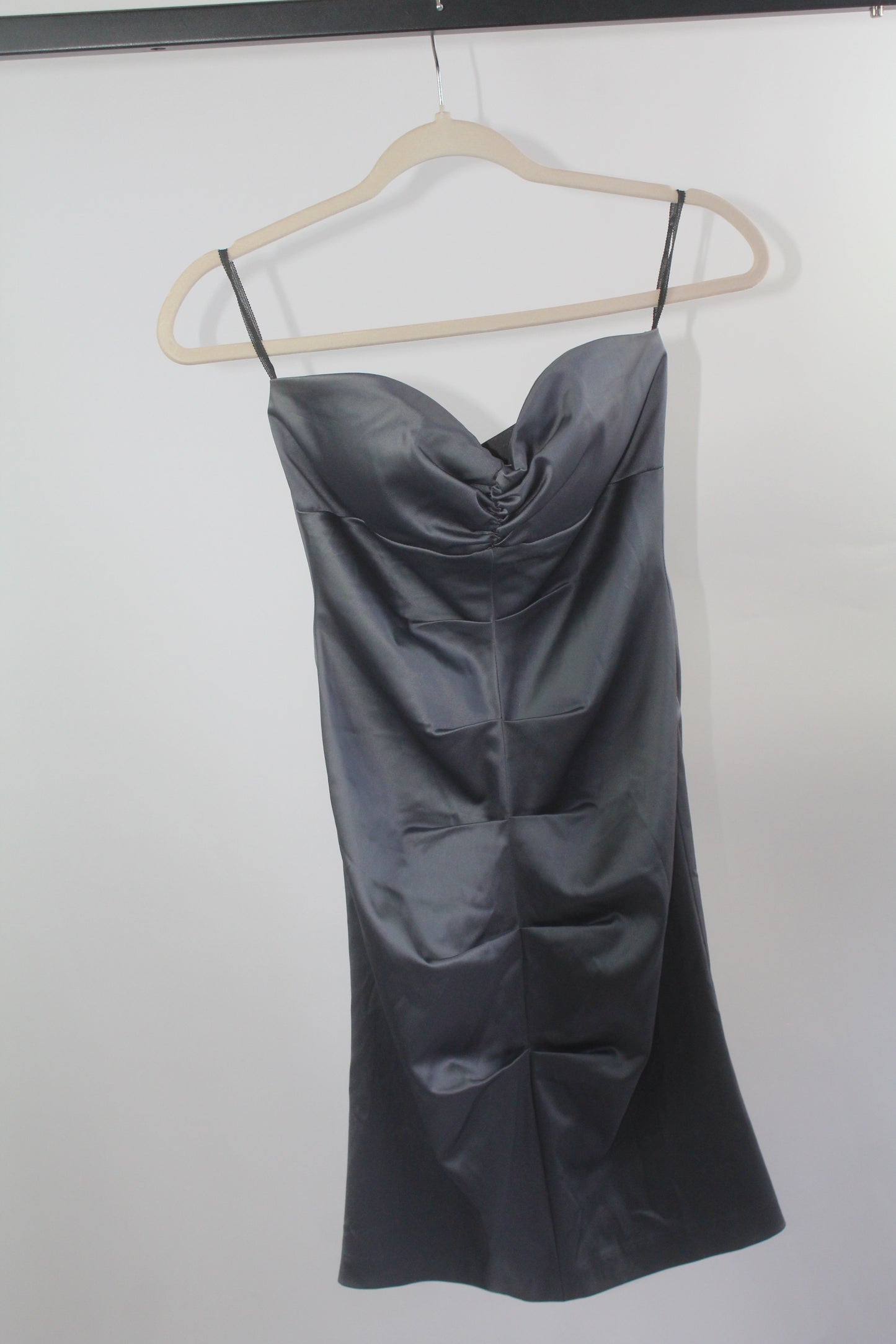 Prom Silk Silver Bodycon Jump Apparel Size 3/4