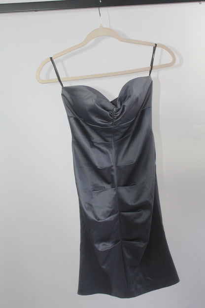 Prom Silk Silver Bodycon Jump Apparel Size 3/4