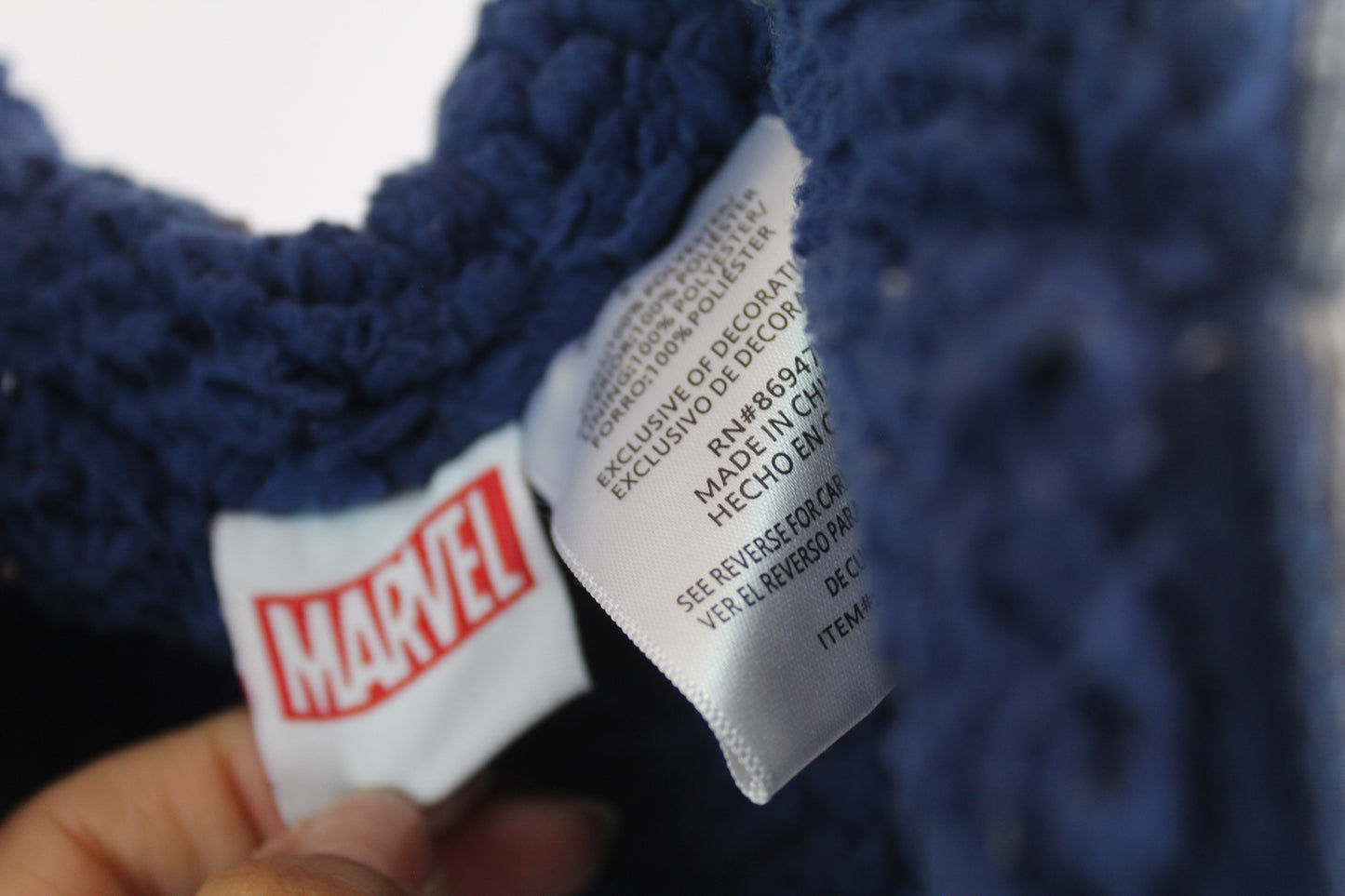 Boys Grey/Blue Marvel Spiderman Zip-Up Hoodie Size 5